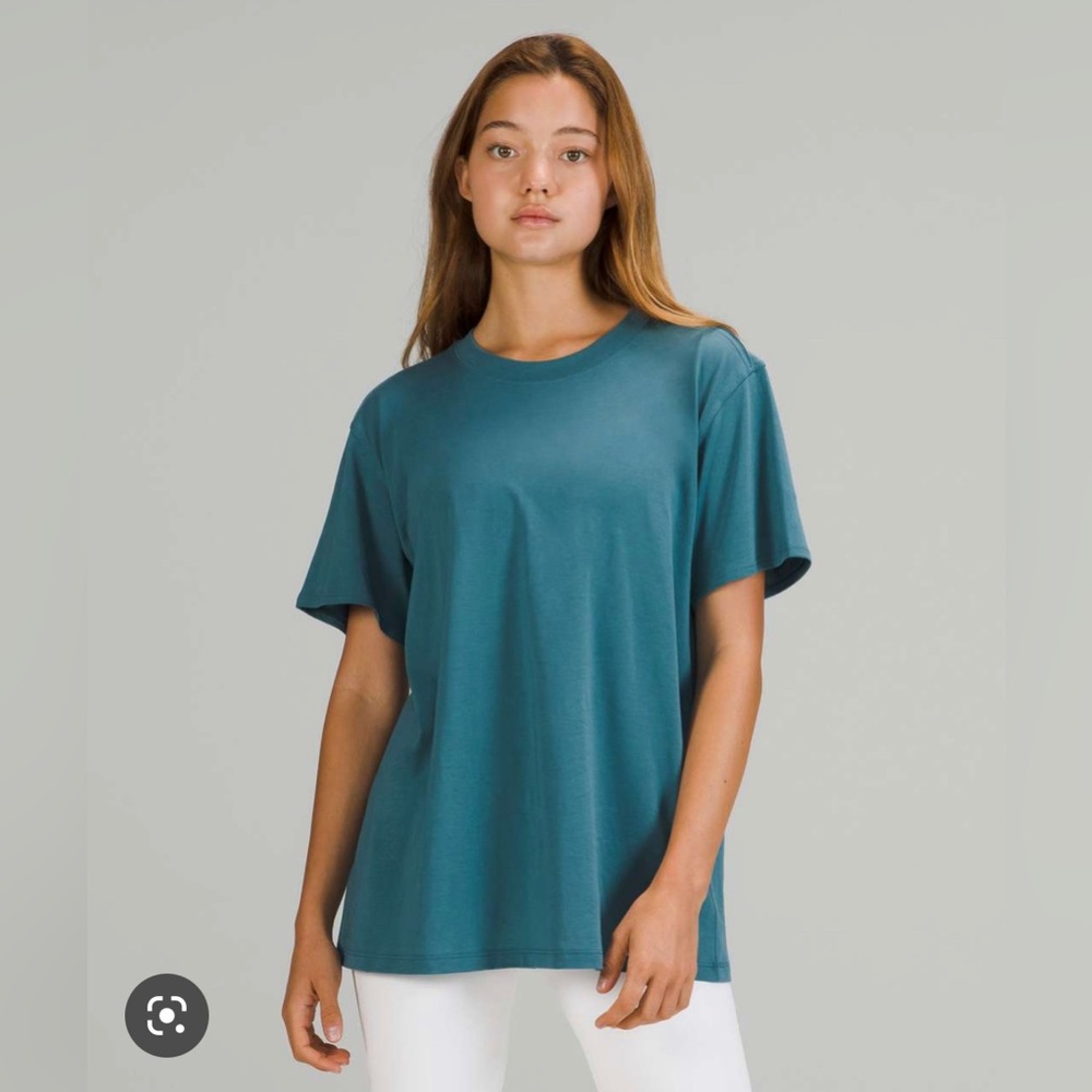Lululemon All Yours Shirt Sleeve T-Shirt Capture Blue Size 6